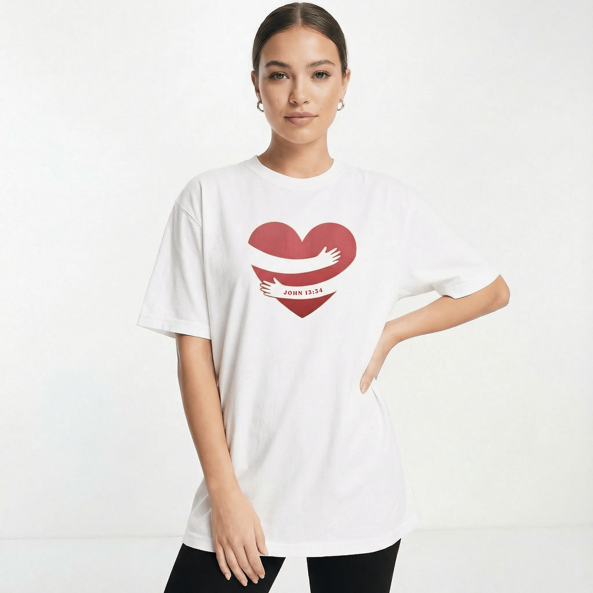 Mercy & More T-Shirt Heart Hug Heavyweight Tee