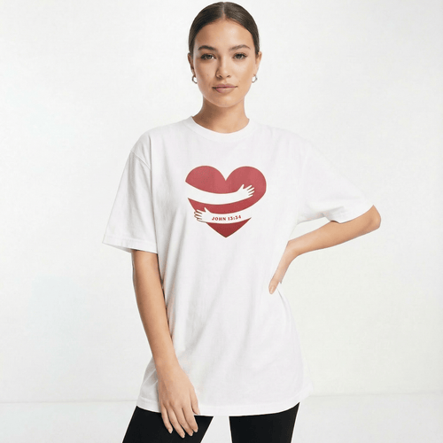 Mercy & More T-Shirt Heart Hug Heavyweight Tee