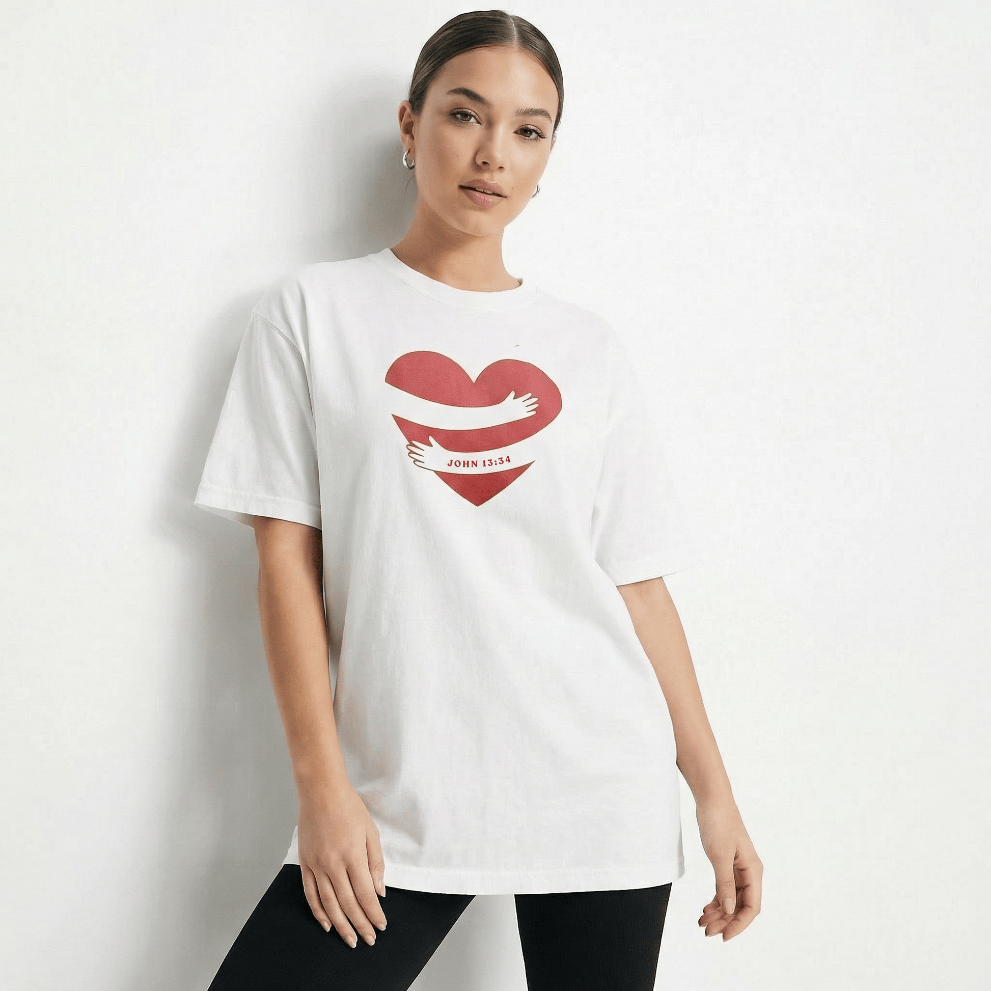Mercy & More T-Shirt Heart Hug Heavyweight Tee