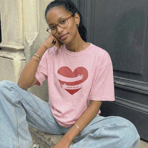 Mercy & More T-Shirt Heart Hug Heavyweight Tee