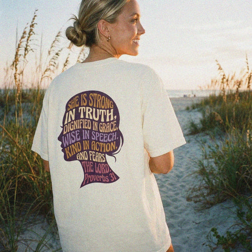 Mercy & More T-Shirt Ivory / L Proverbs 31 Tee