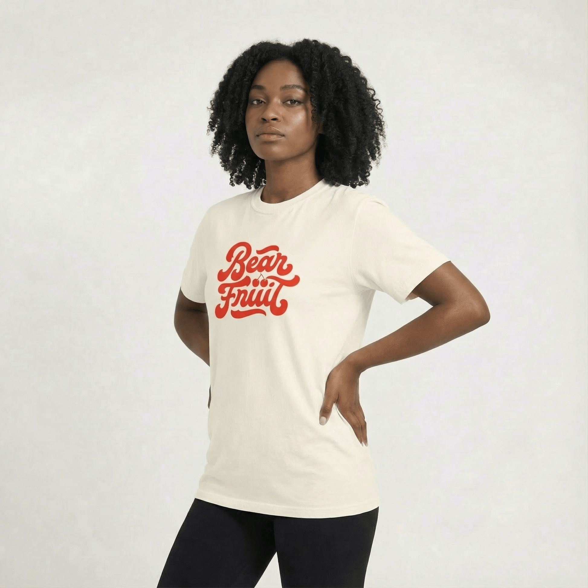 Mercy & More T-Shirt Ivory / S Bear Fruit Cherry Tee