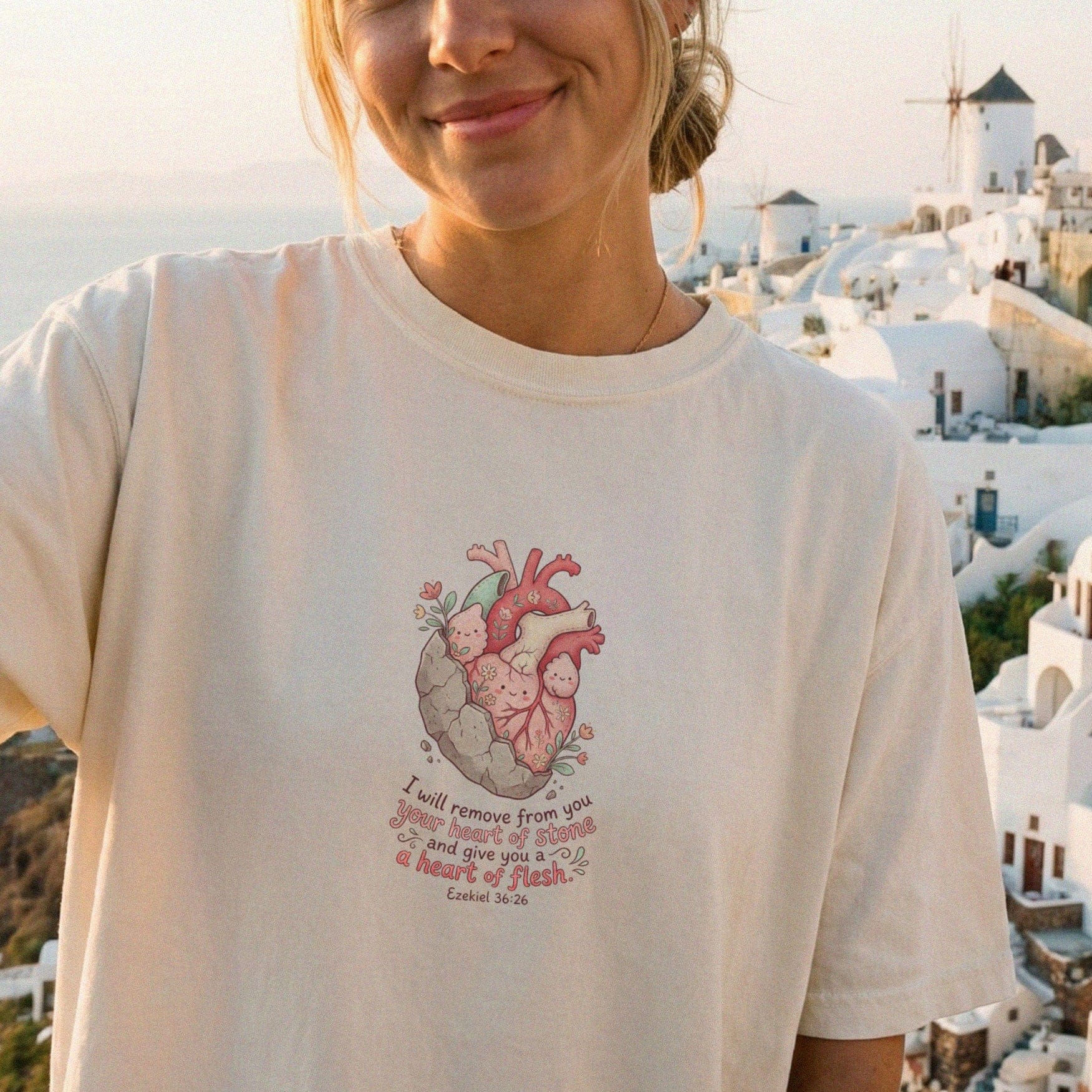 Mercy & More T-Shirt Ivory / S Heart Of Flesh Heavyweight Tee