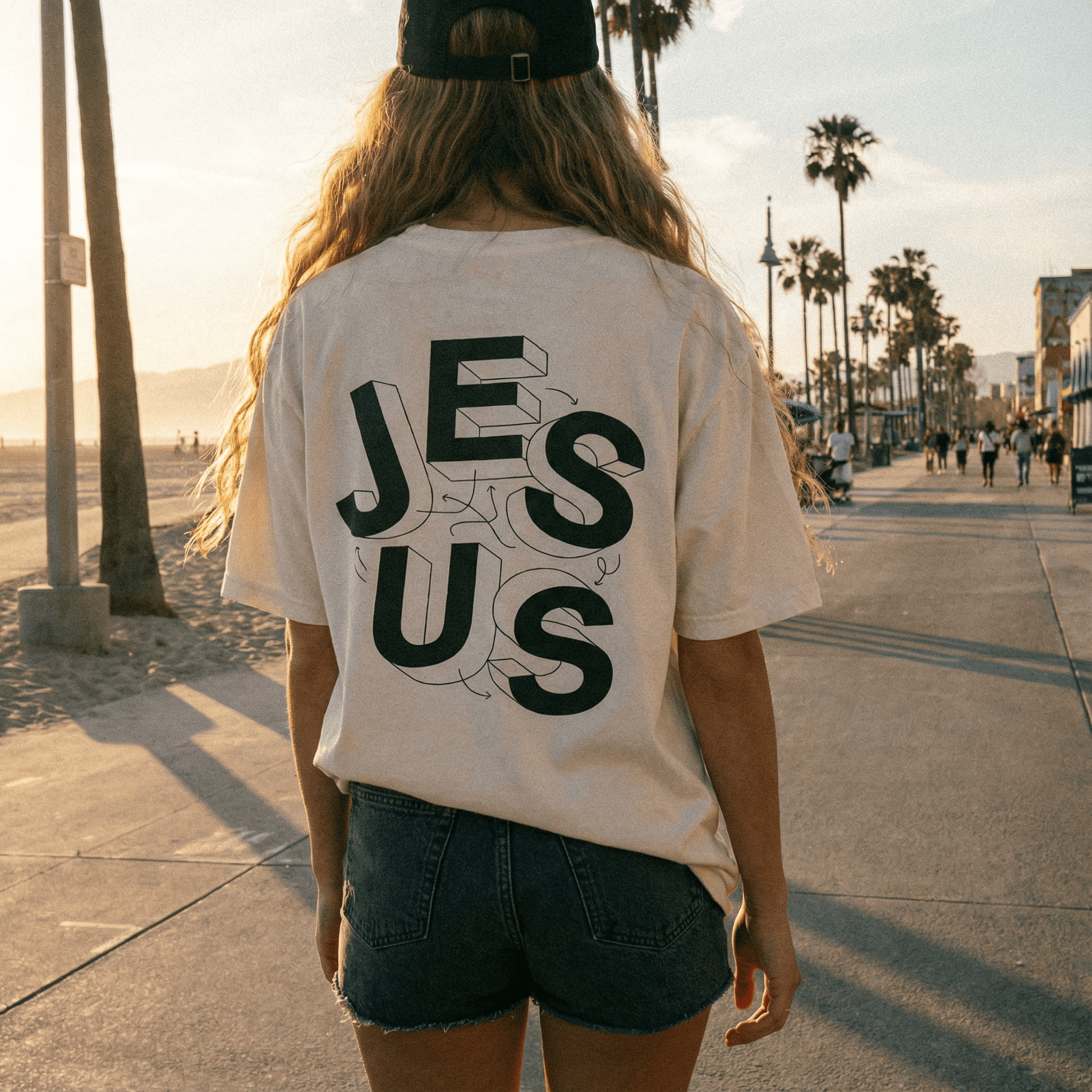 Mercy & More T-Shirt Ivory / S Jesus Tee