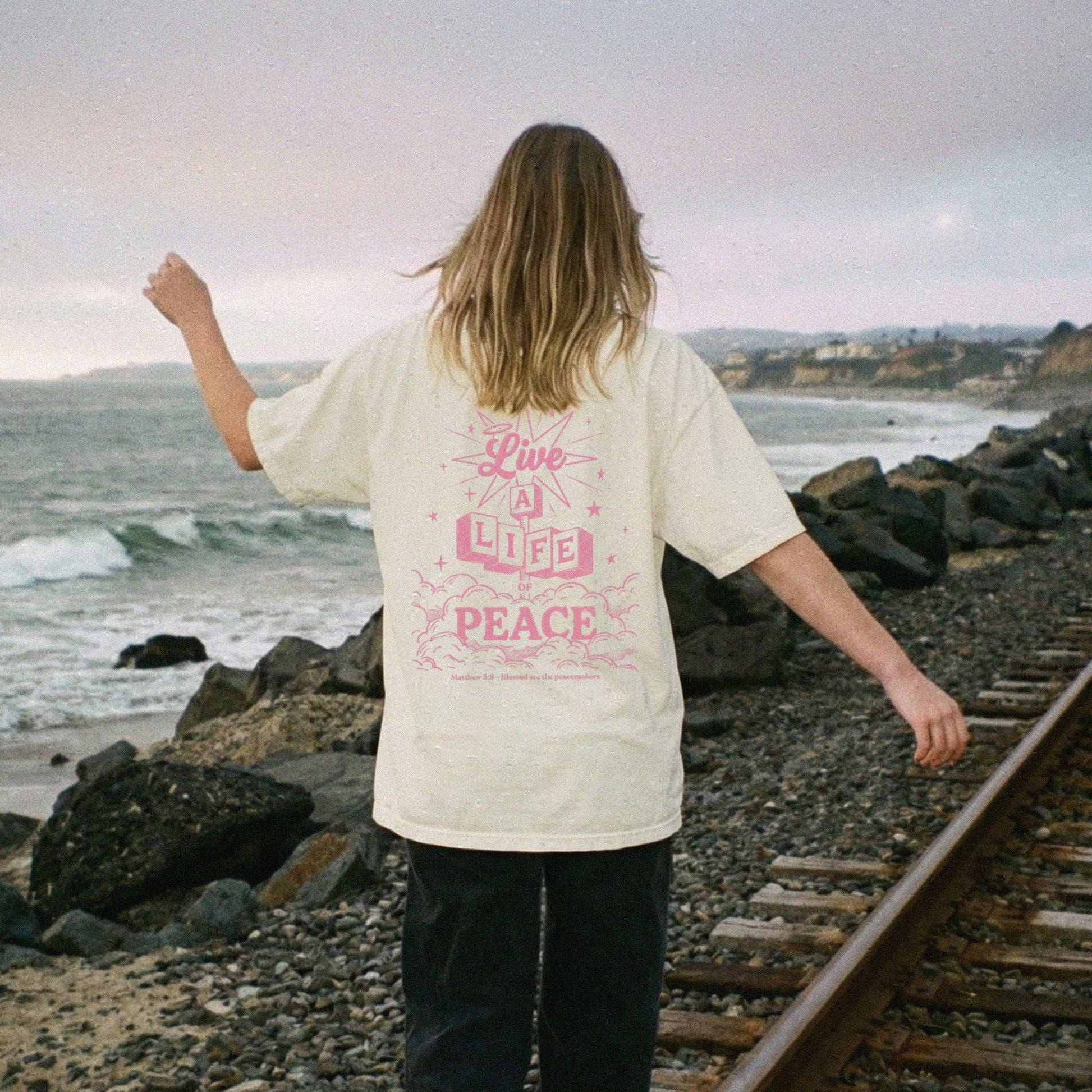 Mercy & More T-Shirt Ivory / S Life Of Peace Tee