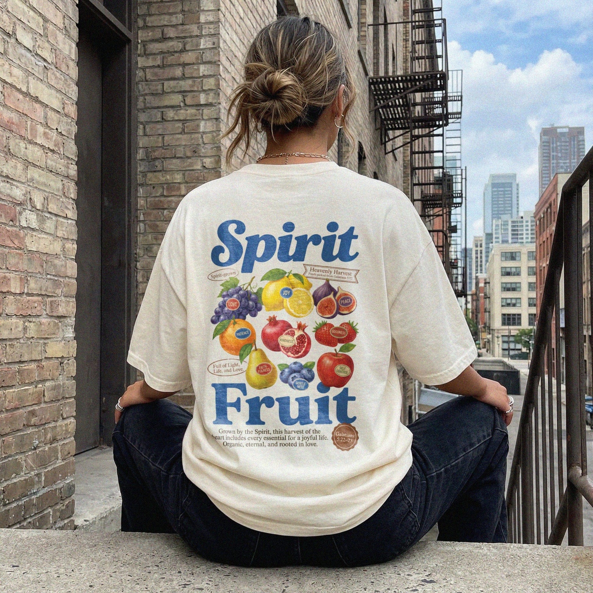 Mercy & More T-Shirt Ivory / S Spirit Fruit Tee
