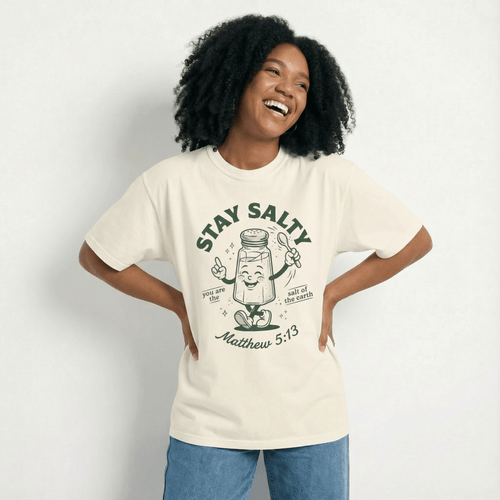 Mercy & More T-Shirt Ivory / S Stay Salty Tee