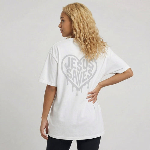 Mercy & More T-Shirt Jesus Saves Heavyweight Tee