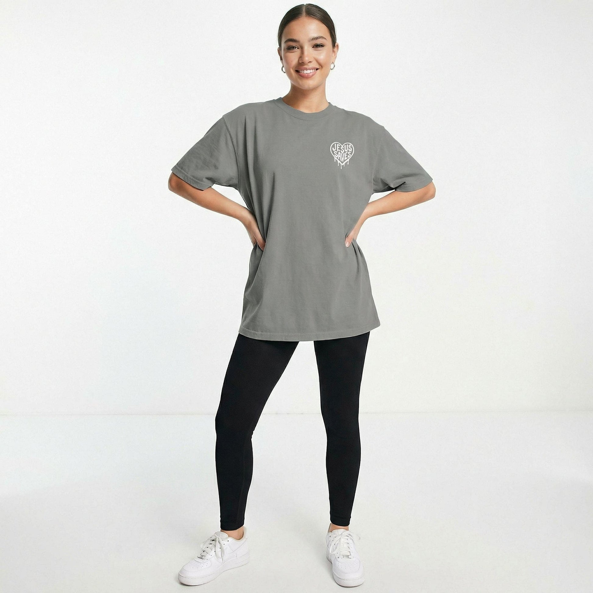 Mercy & More T-Shirt Jesus Saves Heavyweight Tee