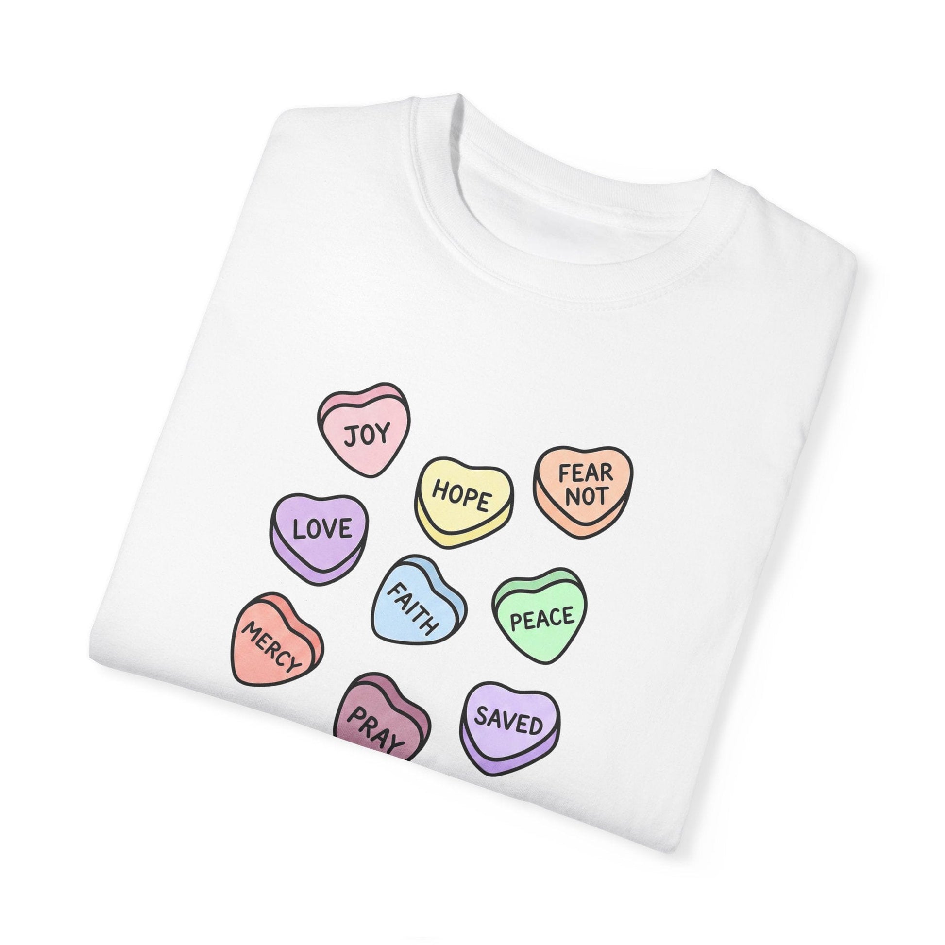 Mercy & More T-Shirt Love Hearts Heavyweight Tee