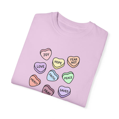 Mercy & More T-Shirt Love Hearts Heavyweight Tee