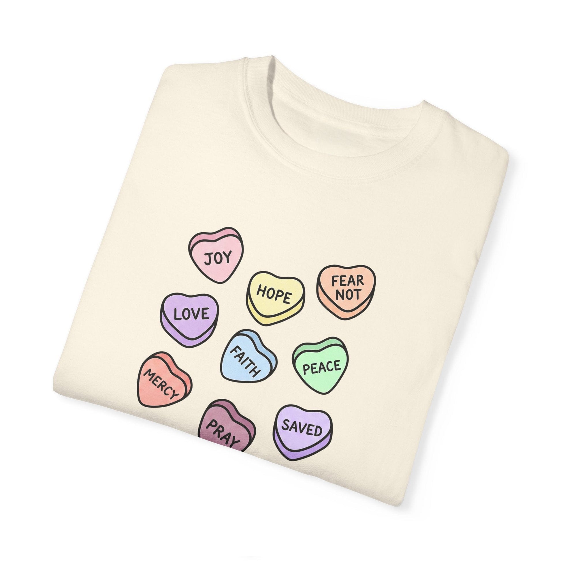Mercy & More T-Shirt Love Hearts Heavyweight Tee