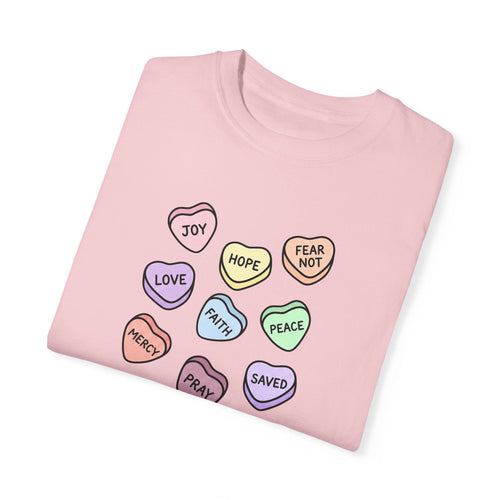 Mercy & More T-Shirt Love Hearts Heavyweight Tee