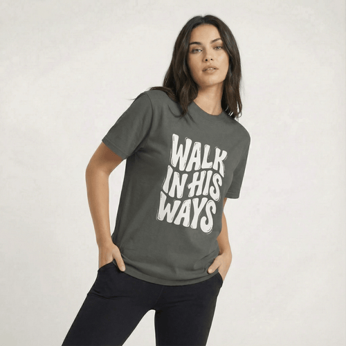 Mercy & More T-Shirt Pepper / S Walk In His Ways Tee