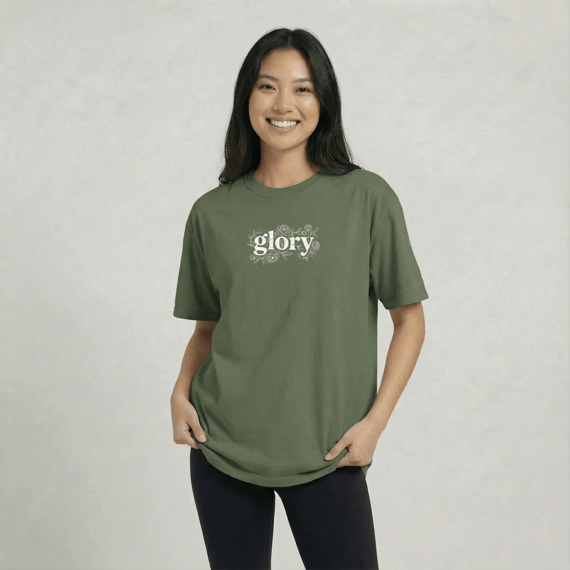 Mercy & More T-Shirt Sage / S Glory Tee