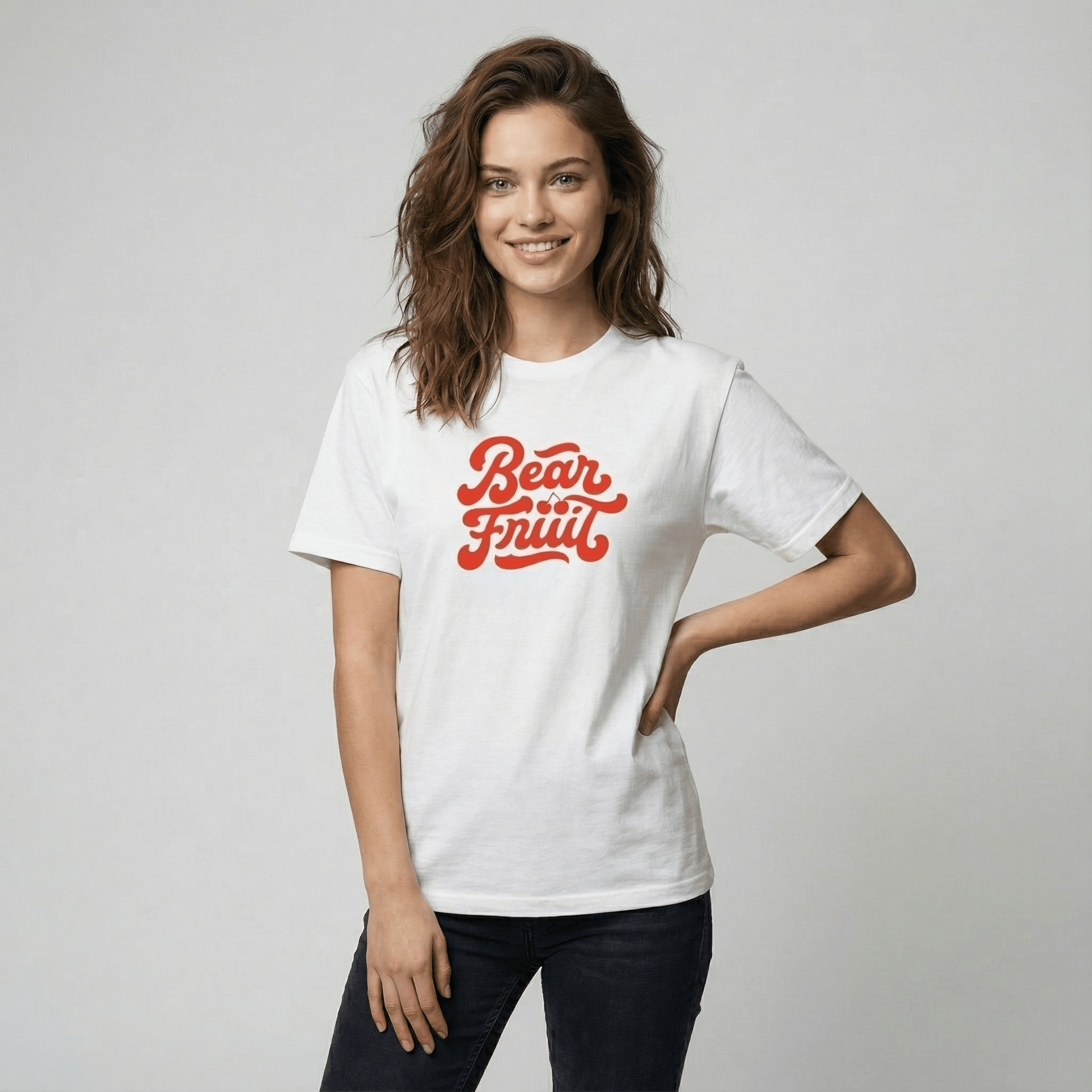 Mercy & More T-Shirt White / S Bear Fruit Cherry Tee