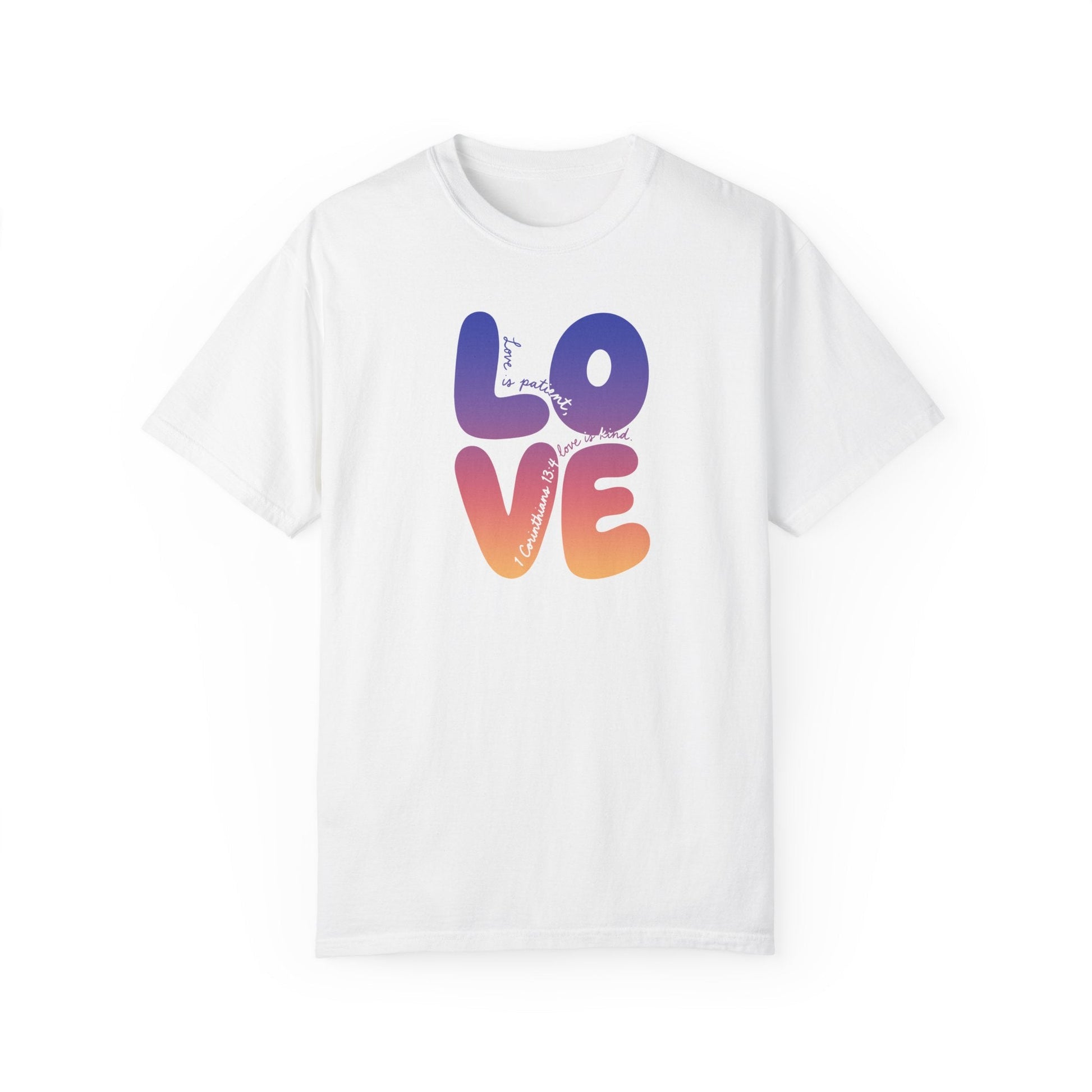 Mercy & More T-Shirt White / S Corinthians Love Heavyweight Tee
