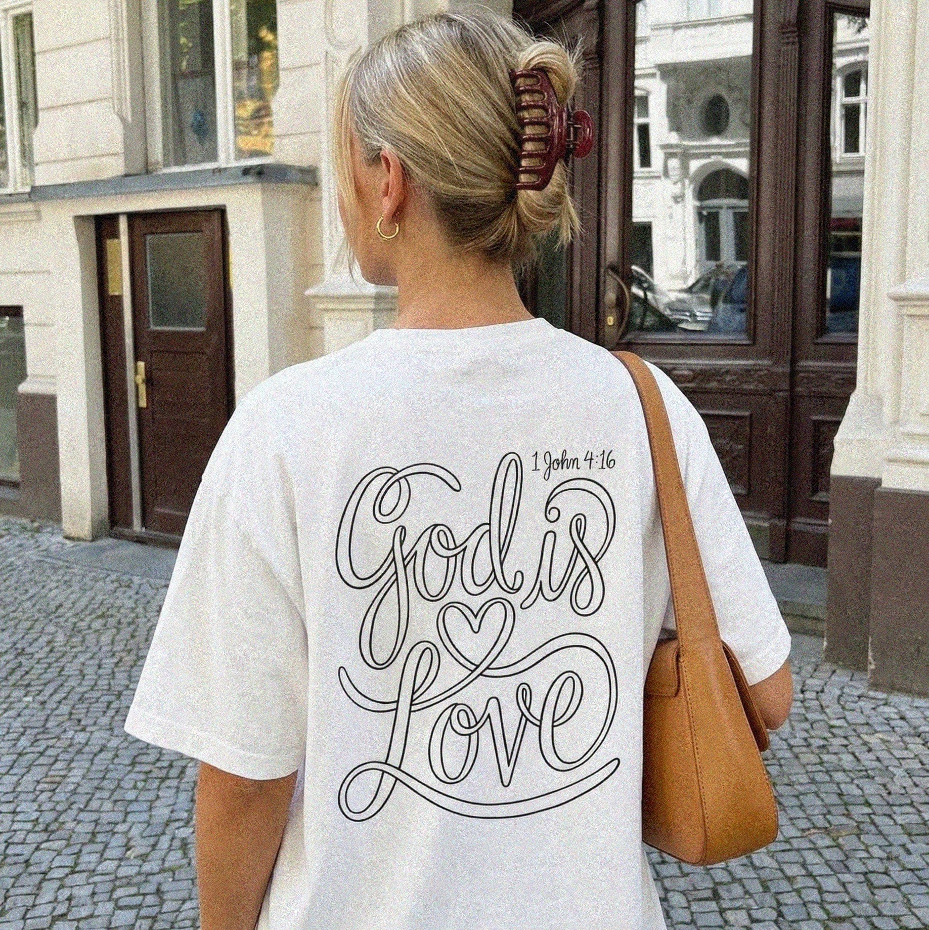 Mercy & More T-Shirt White / S God Is Love Heavyweight Tee