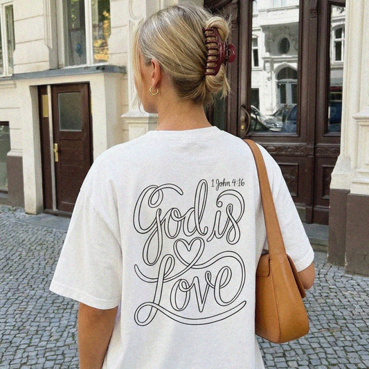 Mercy & More T-Shirt White / S God Is Love Heavyweight Tee