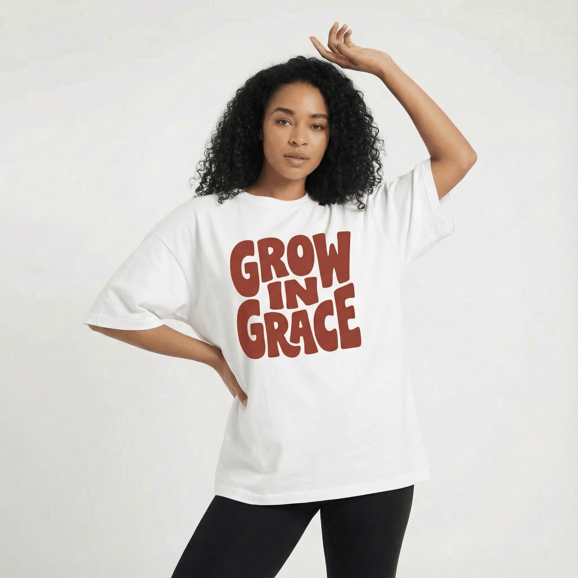Mercy & More T-Shirt White / S Grow In Grace Tee
