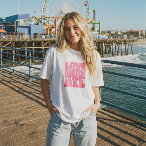 Mercy & More T-Shirt White / S Love Covers All Tee