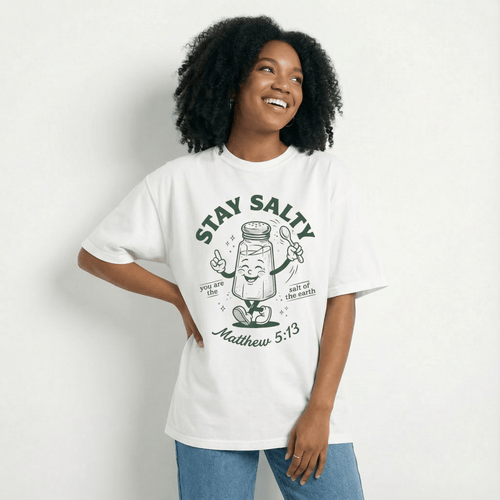 Mercy & More T-Shirt White / S Stay Salty Tee