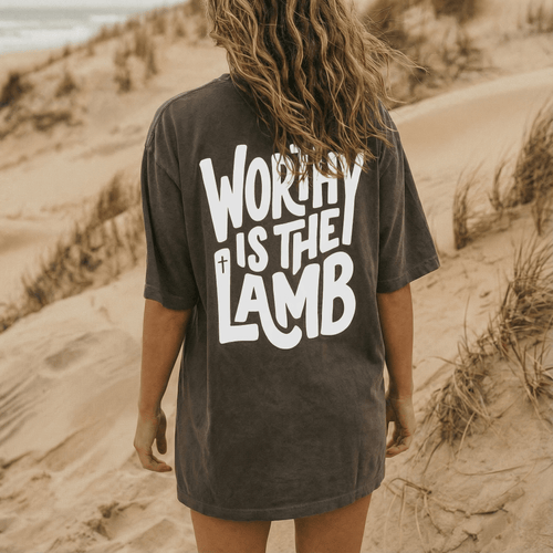 Mercy & More T-Shirt Worthy Is The Lamb Tee