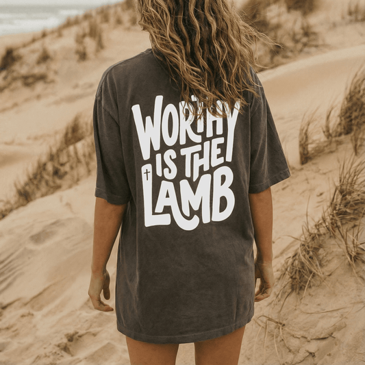 Mercy & More T-Shirt Worthy Is The Lamb Tee