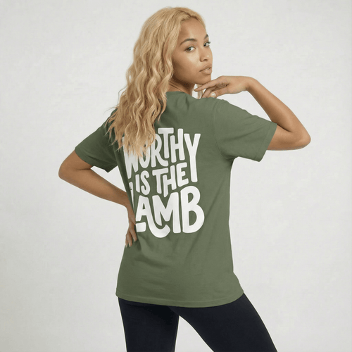 Mercy & More T-Shirt Worthy Is The Lamb Tee