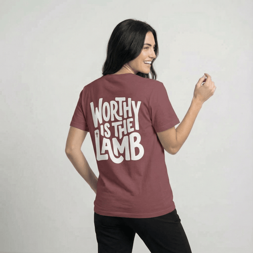 Mercy & More T-Shirt Worthy Is The Lamb Tee