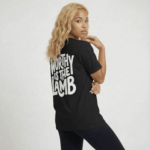 Mercy & More T-Shirt Worthy Is The Lamb Tee