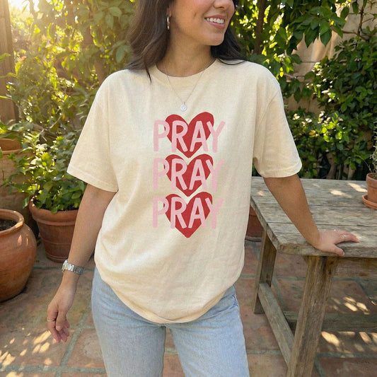 Pray, Pray, Pray Heavyweight Tee