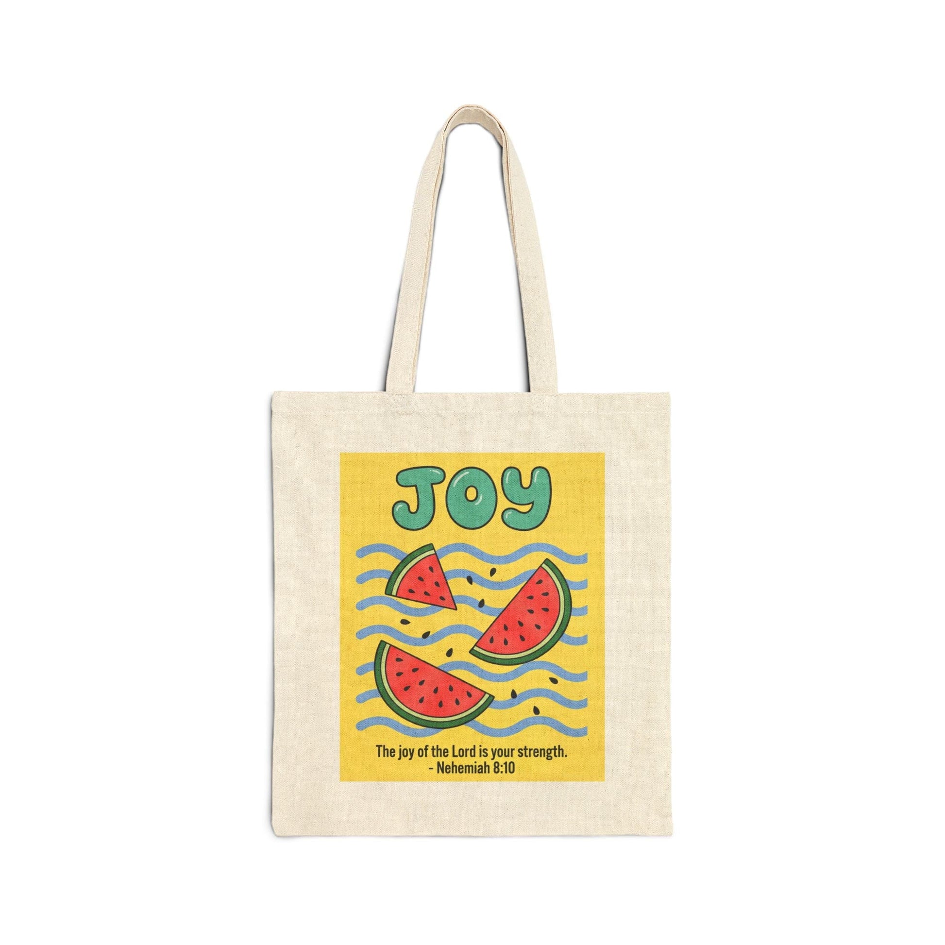 Printify Bags Joy Fruit Cotton Tote Bag
