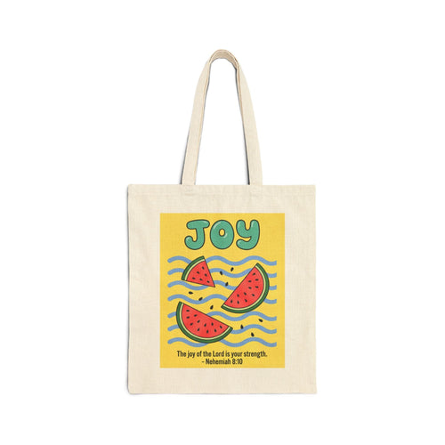 Printify Bags Joy Fruit Cotton Tote Bag