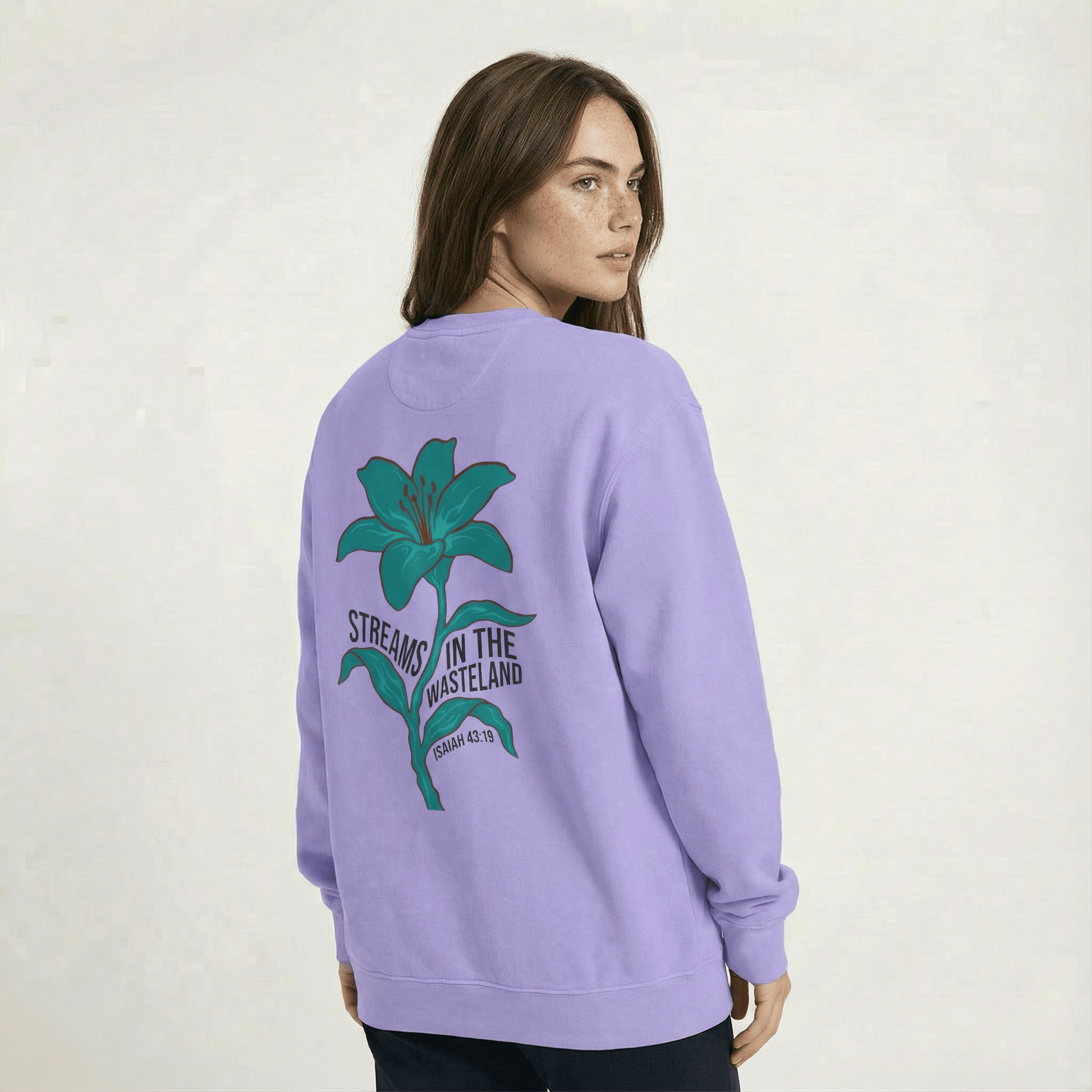 Printify Sweatshirt Streams In The Wasteland Sweatshirt