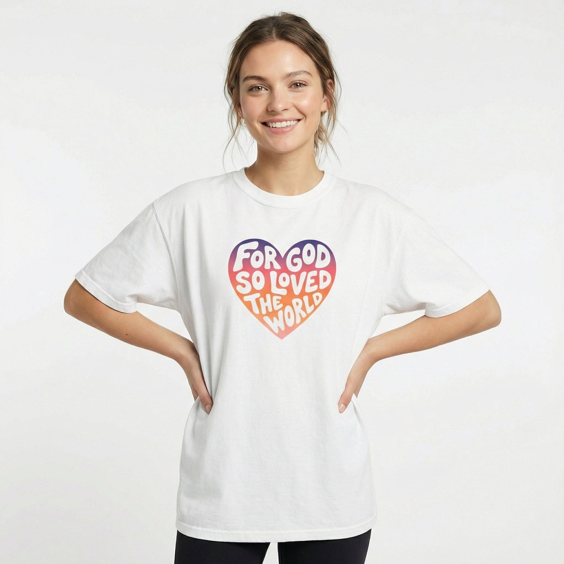 Printify T-Shirt For God So Loved Tee