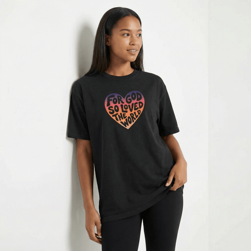 Printify T-Shirt For God So Loved Tee