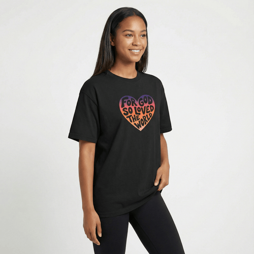 Printify T-Shirt For God So Loved Tee
