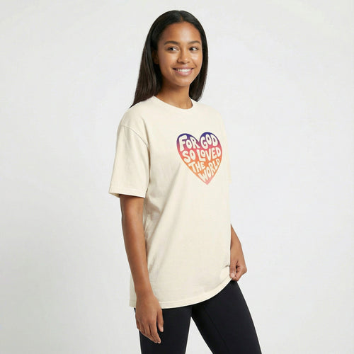 Printify T-Shirt For God So Loved Tee