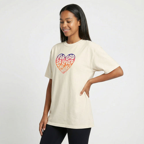 Printify T-Shirt For God So Loved Tee
