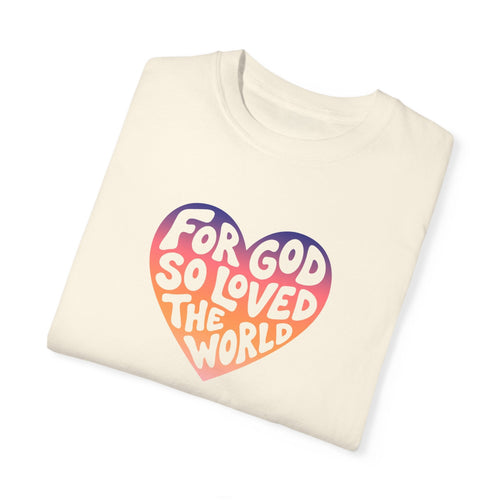 Printify T-Shirt For God So Loved Tee