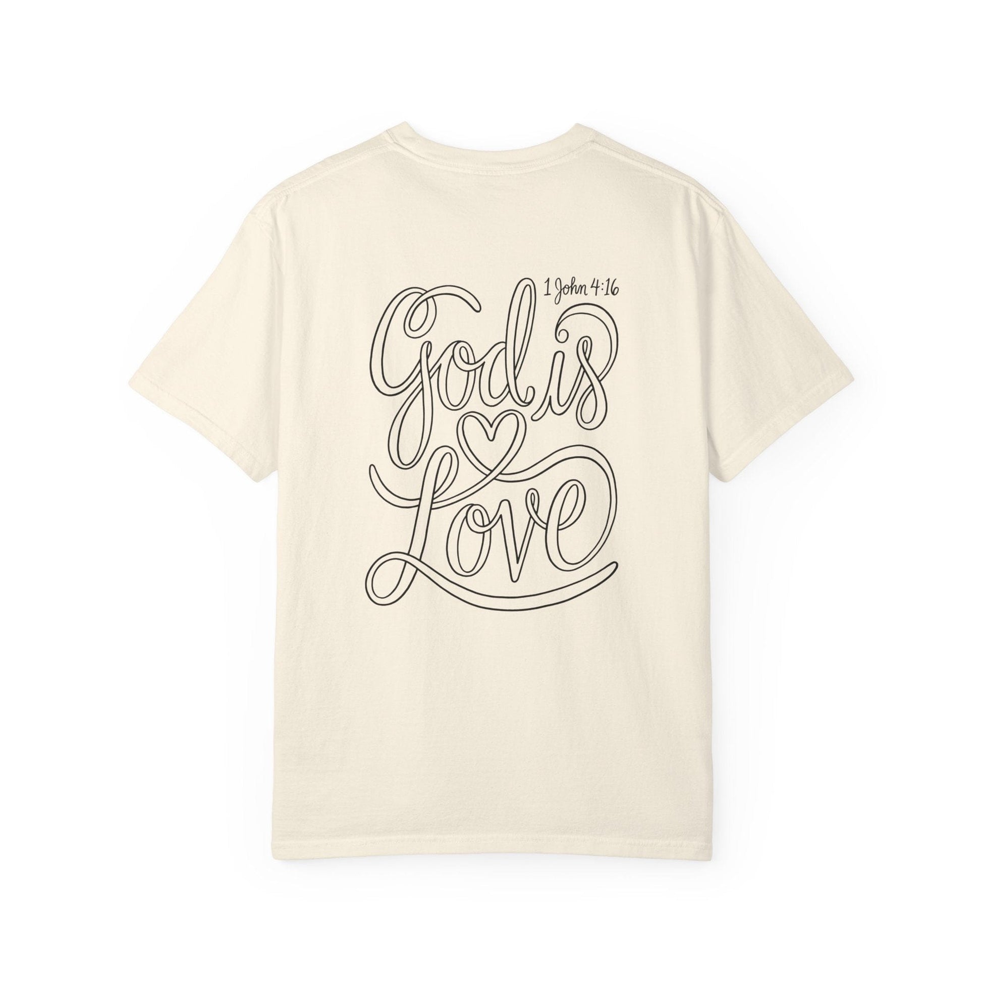 Printify T-Shirt Ivory / L God Is Love Tee