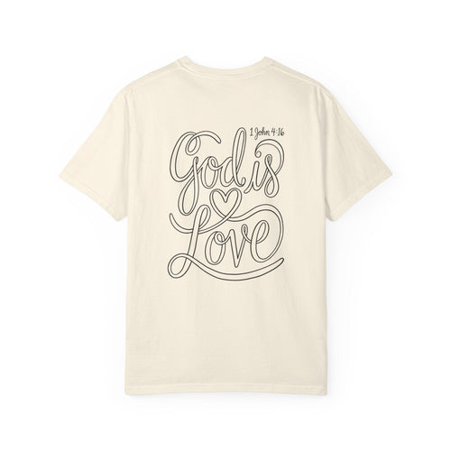 Printify T-Shirt Ivory / L God Is Love Tee