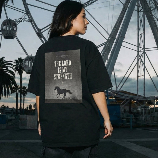 Printify T-Shirt The Lord Is My Strength Tee