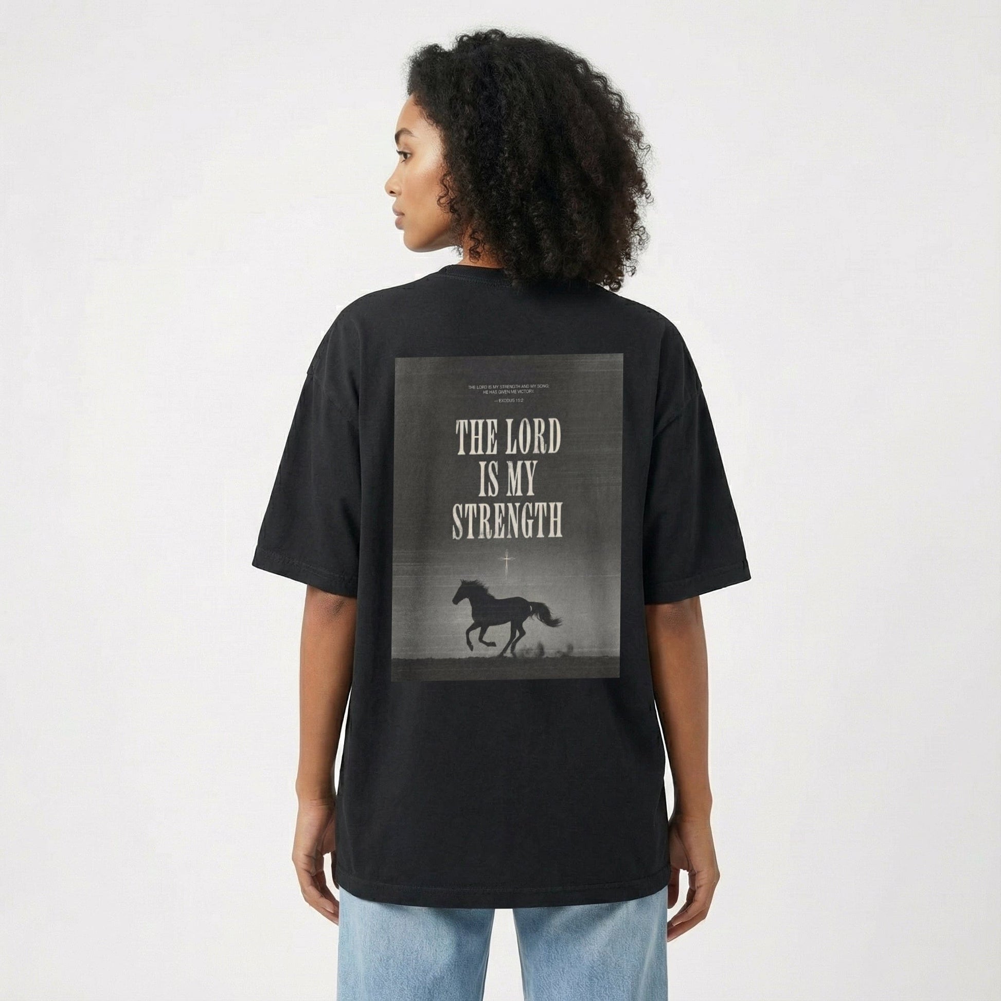 Printify T-Shirt The Lord Is My Strength Tee